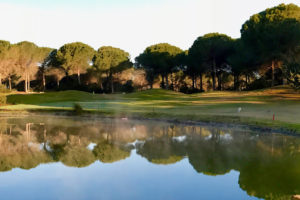 La pineta e il golf ai suoi bordi.